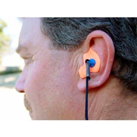 RADIANS Radians®CEP001-O Custom Molded Earplugs, NRR 26dB, Orange, 1 Pair CEP001-O